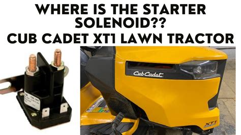 A Cub Cadet XT1 wiring diagram can help you identify the electrical components on your tractor and determine how they should be connected. . Cub cadet xt1 lt46 starter solenoid